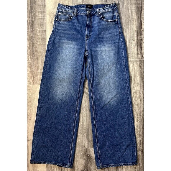 Quince Denim - Quince Women Size 31 Bella Stretch Relaxed Straight Jeans Atlantic Blue